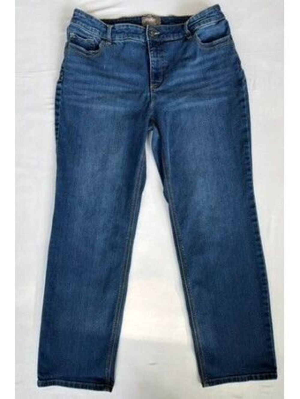Chico’s So Lifting Jeans 2.5 Short US 14 Medium Wash Straight Leg Stretch